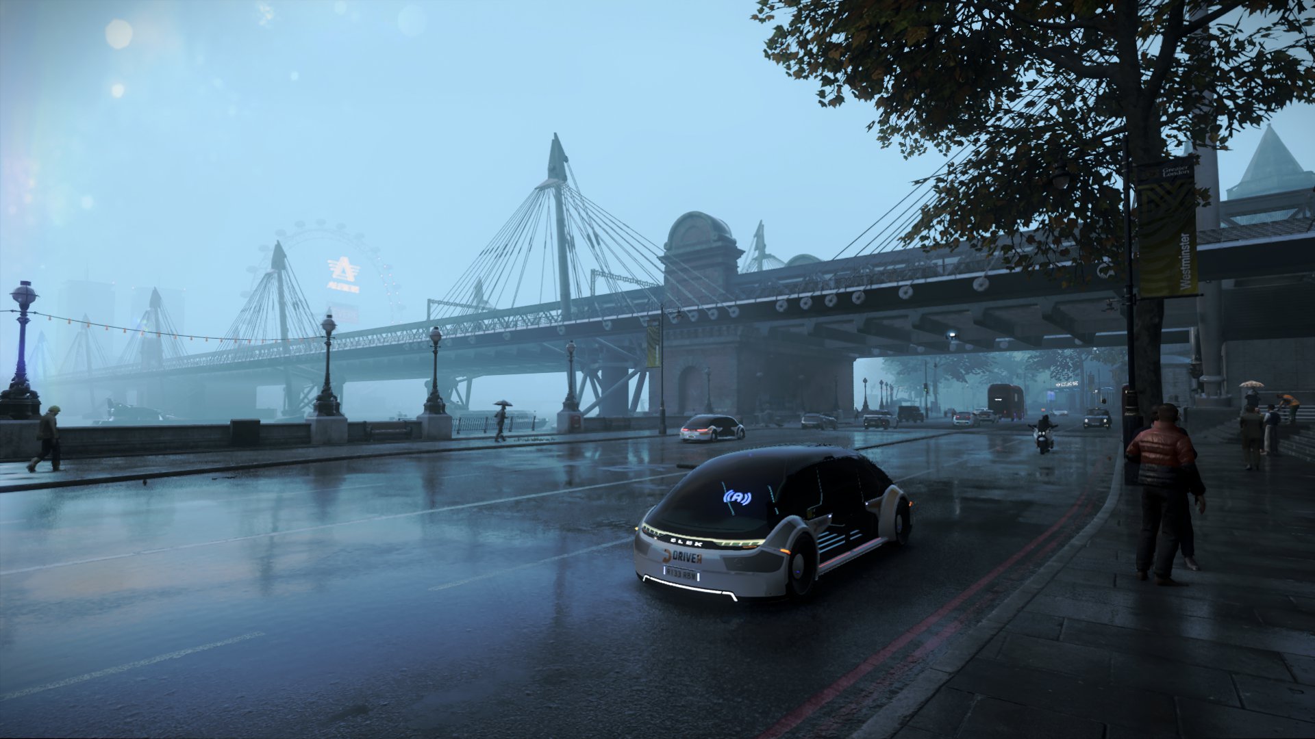 下雨时的伦敦桥